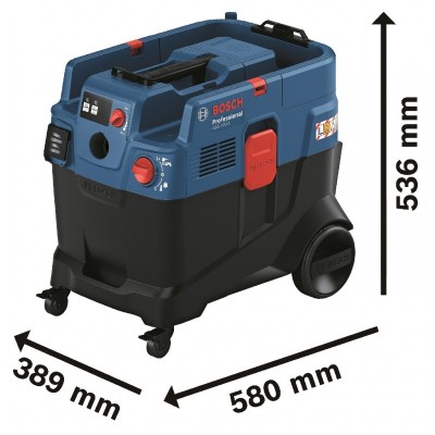 Пилосос професійний Bosch Professional GAS 400 A, 1200Вт, 240мБар, контейнер 40л, 14кг