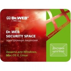 Антивирус Dr. Web Security Space 1 ПК 2 год продление. эл. лицензии (LHW-BK-24M-1-B3)
