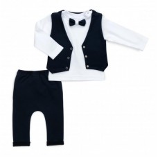 Набір дитячого одягу ТМ Баранчик БО джентельмен (053-12-68B-blue) Набір дитячого одягу ТМ Баранчик БО джентельмен (053-12-68B-blue)