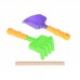 Same Toy Набор для игры с песком с Воздушной вертушкой (зеленое ведро) (8 шт.)