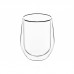 Набір чашок Ardesto з подвійними стінками, 320 мл, H 11 см, 2 од., боросилікатне скло