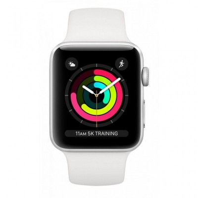 Смарт-часы Apple Watch Series 3 GPS, 38mm Silver Aluminium Case (MTEY2FS/A)