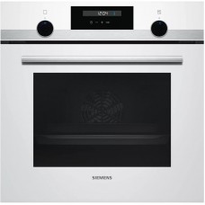 Духова шафа Siemens електрична, 66л, A, дисплей, конвекція, телескоп, білий