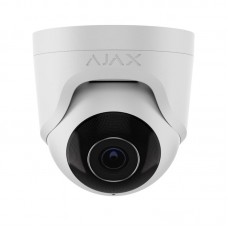 IP-Камера дротова Ajax TurretCam, 5мп, 2.8мм, Poe, True WDR, IP 65, ІЧ 35м, аудіо, кут огляду 100° до 110°, купольна, біла IP-Камера дротова Ajax TurretCam, 5мп, 2.8мм, Poe, True WDR, IP 65, ІЧ 35м, аудіо, кут огляду 100° до 110°, купольна, біла