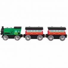 Залізниця Hape Пасажирський потяг 3 вагони (E3719) Залізниця Hape Пасажирський потяг 3 вагони (E3719)