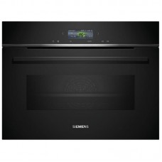 Духова шафа Siemens електрична компактна, 45л, A, дисплей, конвекція, ф-ція мікрохвиль, чорний