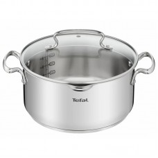 Каструля Tefal DUETTO, 5л, з кришкою, нержавіюча сталь, скло Каструля Tefal DUETTO, 5л, з кришкою, нержавіюча сталь, скло