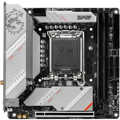 Материнcька плата MSI MPG B760I EDGE WIFI s1700 B760 2xDDR5 M.2 HDMI DP WiFi BT mITX