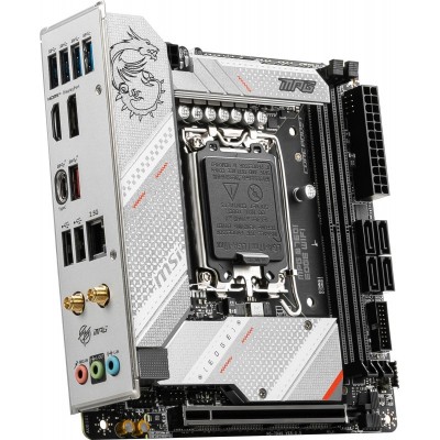 Материнcька плата MSI MPG B760I EDGE WIFI s1700 B760 2xDDR5 M.2 HDMI DP WiFi BT mITX