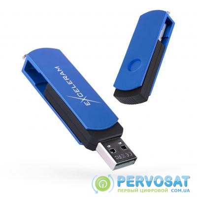 USB флеш накопитель eXceleram 32GB P2 Series Blue/Black USB 2.0 (EXP2U2BLB32)