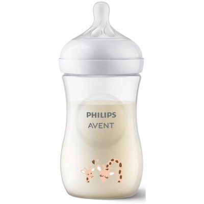 Пляшечка Philips Avent для годування Natural Природний Потік, 260 мл.1 шт. Жираф