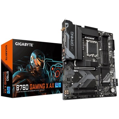 Материнська плата GIGABYTE B760 GAMING X AX s1700 B760 4xDDR5 M.2 HDMI DP ATX