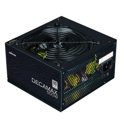 Блок живлення Zalman Decamax (500W) 85%, 80 Plus, 120мм, 1xMB 24pin(20+4), 1xCPU 8pin(4+4), 3xMolex, 4xSATA, 2xPCIe 8pin(6+2)