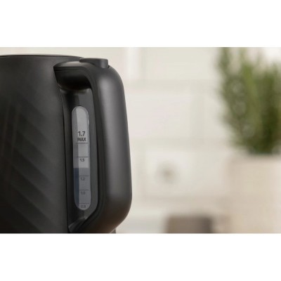 Електрочайник Gorenje 1.7л, Strix контроль, чорний матовий