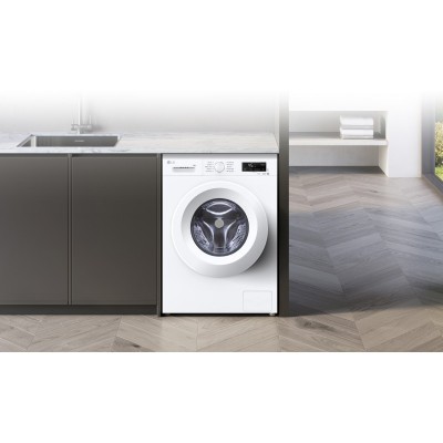 Пральна машина LG фронтальна, 6кг, 1200, В, 44см, дисплей, пара, інвертор, білий Пральна машина LG фронтальна, 6кг, 1200, В, 44см, дисплей, пара, інвертор, білий