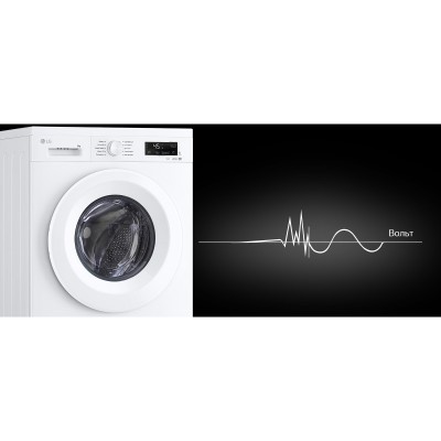 Пральна машина LG фронтальна, 6кг, 1200, В, 44см, дисплей, пара, інвертор, білий Пральна машина LG фронтальна, 6кг, 1200, В, 44см, дисплей, пара, інвертор, білий