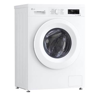Пральна машина LG фронтальна, 6кг, 1200, В, 44см, дисплей, пара, інвертор, білий Пральна машина LG фронтальна, 6кг, 1200, В, 44см, дисплей, пара, інвертор, білий