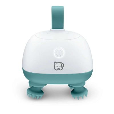 Масажер для тварин Beurer, від мережі, вага - 0,4 кг, 4  м’які силіконові насадки,  2 рівні інтенсивності, біло-бірюзовий