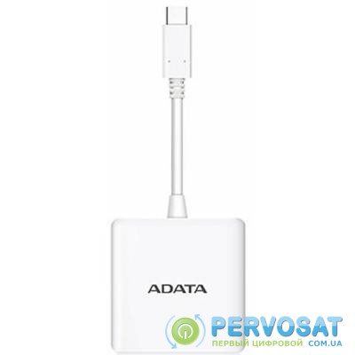 Концентратор ADATA Type-C to 2xUSB3.1/Type-C/HDMI (ACH3PL-HUB-CWH)