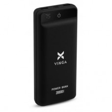 Батарея універсальна Vinga 20000 mAh QC3.0 Display soft touch black (VPB2QLSBK) Батарея універсальна Vinga 20000 mAh QC3.0 Display soft touch black (VPB2QLSBK)