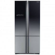 Холодильник з нижн. мороз. HITACHI R-WB730PUC5XGR, 184х81х86см, 4 дв., Х- 430л, М- 160л, A++, NF, Інвертор, Градація сірого (скл