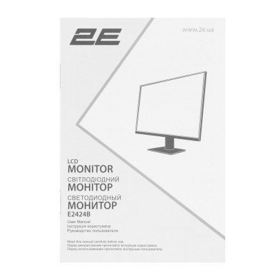 Монітор 2E 23.8&quot; E2424B D-Sub, HDMI, VA, 100Hz, FreeSync