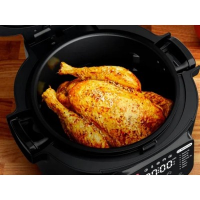 Мультиварка-мультипіч Tefal Multicook Actifry, 1334Вт, чаша-6л, сенсорне керув., 14 програм, метал/пластик, чорний