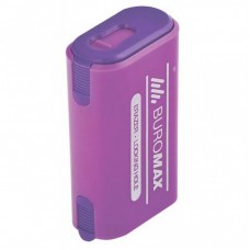 Точилка BUROMAX with a container, large, eraser, plastic (BM.4753)