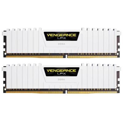 Модуль памяти для компьютера DDR4 16GB (2x8GB) 2666 MHz LPX White CORSAIR (CMK16GX4M2A2666C16W)