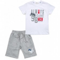 Набір дитячого одягу Breeze "GAME TIME" (14286-110B-gray) Набір дитячого одягу Breeze "GAME TIME" (14286-110B-gray)