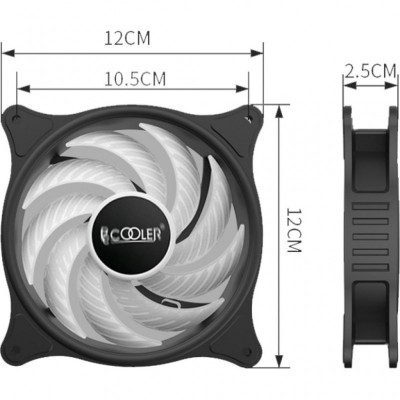 Кулер до корпусу PcСooler FX-120-3