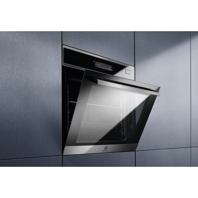 Духова шафа Electrolux електрична, 70л, А++, пара, дисплей, конвекція, ф-ція пароварки, телескопічні напрямні, чорний