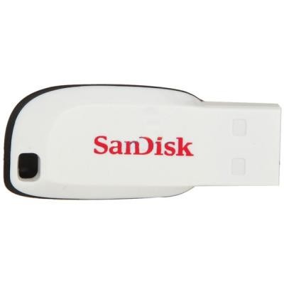 USB флеш накопитель SANDISK 16GB Cruzer Blade White USB 2.0 (SDCZ50C-016G-B35W)