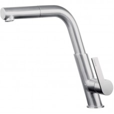 Змішувач для кухні Deante Silia, довж.виливу - 233мм, поворотний, витяжний, 1важіль, матова сталь Змішувач для кухні Deante Silia, довж.виливу - 233мм, поворотний, витяжний, 1важіль, матова сталь