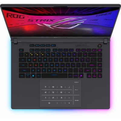 Ноутбук ASUS ROG Strix G16 G615JH-RV082 16" FHD+ IPS, Intel i5-13450HX, 16GB, F512GB, NVD5050-8, NoOS, Сірий