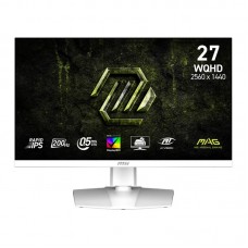 Монітор MSI 27" MAG 274QRFW-E20 2xHDMI, DP, Audio, IPS, 2560x1440, 200Hz, 0.5ms, sRGB 124%, AdaptiveSync, Pivot, HDR400, білий