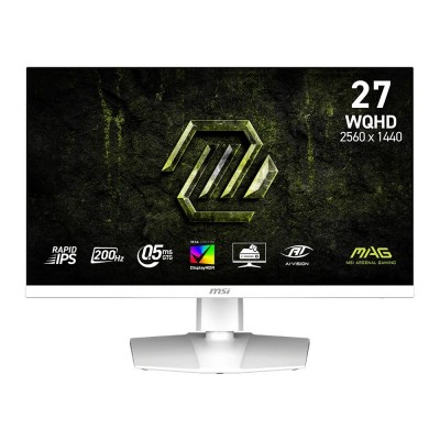 Монітор MSI 27" MAG 274QRFW-E20 2xHDMI, DP, Audio, IPS, 2560x1440, 200Hz, 0.5ms, sRGB 124%, AdaptiveSync, Pivot, HDR400, білий