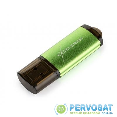 USB флеш накопитель eXceleram 8GB A3 Series Green USB 2.0 (EXA3U2GR08)