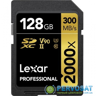 Карта памяти Lexar 128GB SDXC class 10 UHS-II 2000x Professional (LSD2000128G-BNNNG)