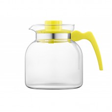 Заварник Termisil Ewa, 1850мл, бочка, боросилікатне скло+пластик, лайм Заварник Termisil Ewa, 1850мл, бочка, боросилікатне скло+пластик, лайм