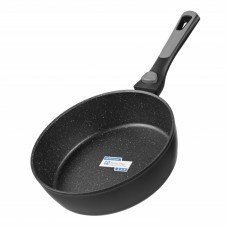 Сковорода глибока зі знімною ручкою Ardesto Gemini Bari, 24см, алюміній, чорний Сковорода глибока зі знімною ручкою Ardesto Gemini Bari, 24см, алюміній, чорний