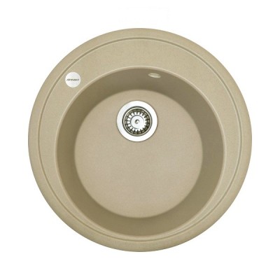 Набір кухонна Adamant Sun, штучний камінь, кругла, без крила, 510x200мм, чаша - 1, врізна, Сахара + змішувач Набір кухонна Adamant Sun, штучний камінь, кругла, без крила, 510x200мм, чаша - 1, врізна, Сахара + змішувач