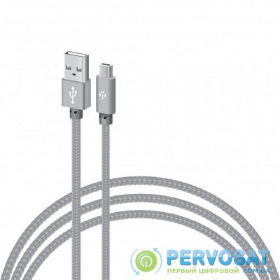 Дата кабель USB 2.0 AM to Micro 5P 2.0m CBGNYM2 grey Intaleo (1283126477683)