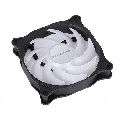 Корпусний вентилятор 2E GAMING F120-ARGB, 120мм, 1200rpm, 3pin, 3pin +5VARGB, 24dBa, чорний