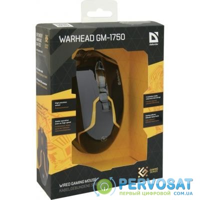 Мышка Defender Warhead GM-1750 USB Black (52750)