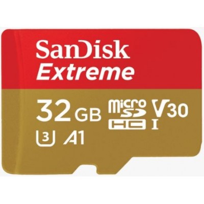 SanDisk Extreme microSD V30 A1 UHS-I U3[SDSQXAF-032G-GN6AA]