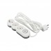 Мережевий фільтр 2Е Plus 3XSchuko з вимикачем, 3G*1.0мм, 3м, white