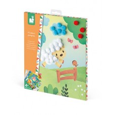 Набір для творчості Janod Картки з помпонами Набір для творчості Janod Картки з помпонами