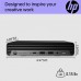 Комп'ютер персональний неттоп HP Pro 400-G9 Mini, Intel i3-13100T, 8GB, F512GB, UMA, WiFi, кл+м, 3р, DOS