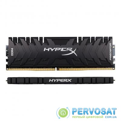 Модуль памяти для компьютера DDR4 16GB (2x8GB) 2666 MHz HyperX PREDATOR Black HyperX (Kingston Fury) (HX426C13PB3K2/16)